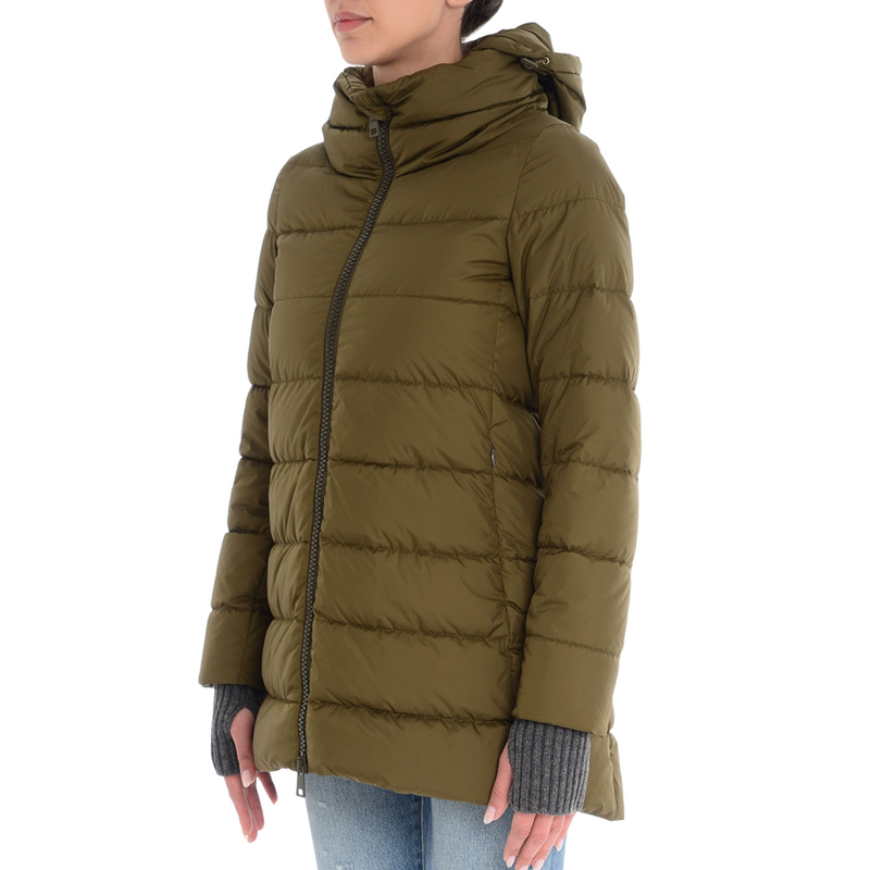 Herno Hooded Down Jacket in Military in Vermont